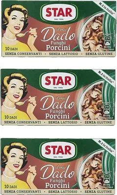 Produktbild von 3x Star dado funghi porcini brodo Steinpilze Suppenwürfel Brühe 10 pz