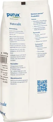 Produktbild von Totes Meer Salz Badesalz Naturweiß 1kg nachhaltig verpackt
