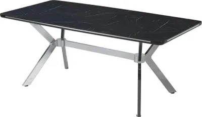 Produktbild von Luxus Esstisch Ausziehbar Esszimmer Tisch Metall Schwarz Tische Esstische Möbel