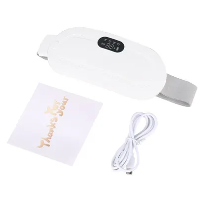 Produktbild von Perioden Wärmegürtel,Heizkissen Kabellos,Elektrischer Menstruations Wärmegürtel,Unterleib Wärmegürtel,3 Heizmodi,Geschenke für Frauen, Mädchen(Weiß)
