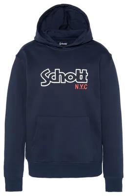 Immagine prodotto di Felpa con cappuccio unisex per bambini, marca Schott NYC, modello Swhsidneyb, colore blu, taglia per bambini di 10 anni