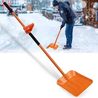 Obrázek produktu pro Sněhová lopata pro odklízení sněhu z příjezdové cesty, ergonomická lopata se nastavitelnou rukojetí