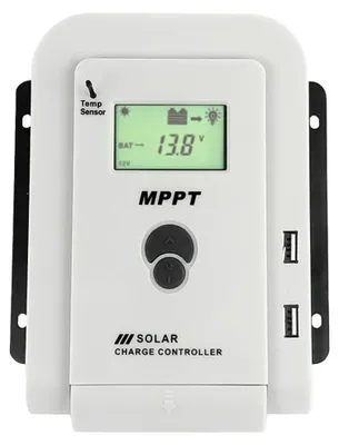 MPPT Solar-Laderegler 30A, 12V/24V, USB-Ausgang, Schutzschaltung