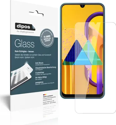 Zdjęcie produktu dla 2x folia ochronna do Samsung Galaxy M21 - folia antywstrząsowa 9H z plastikowego szkła dipos Glass