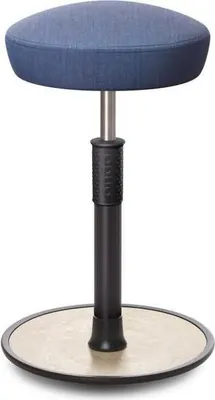 Produktbild von Sitz- Stehhocker Free Tall Hutsitz kvadrat Remix Jeans schwarz /cremeweiß.