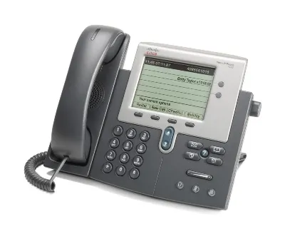 Produktbild von Cisco IP 7942G Telefon, Rufnummernanzeige, Freisprechfunktion, Ethernet