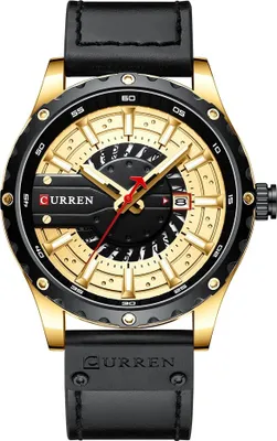 Produktbild von CURREN HA-14244 Uhr - Elegante Herrenuhr Schwarz/Gold KP14244