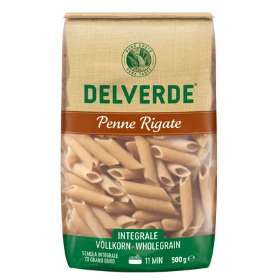 Produktbild von Delverde Vollkorn Penne Rigate Integrale Vollkorn Nudeln 500g