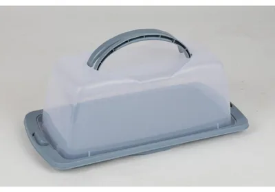 Produktbild von Tortenbehälter eckig Kuchenbehälter Kuchenbutler Transportbox Aufbewahrungsbox