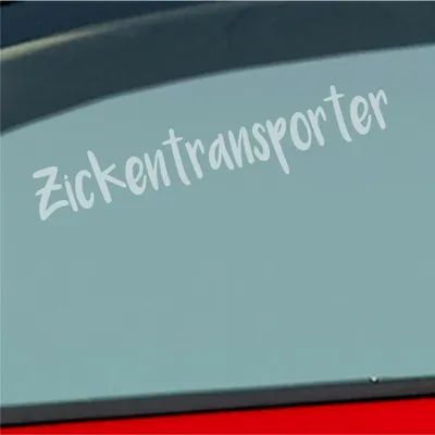 Produktbild von Auto Aufkleber Zickentransporter Mädels Tuning 19x4 cm Milchglas Sticker Heckscheibenaufkleber