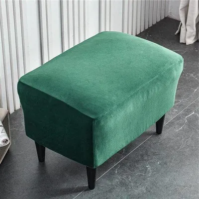 Immagine prodotto di Fodera per poggiapiedi in tessuto elasticizzato verde scuro