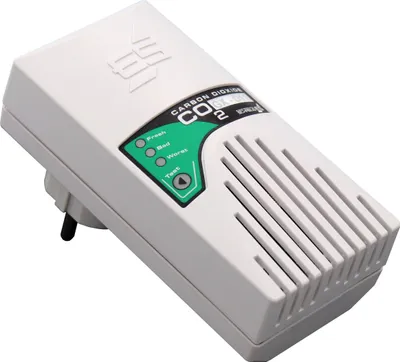 Produktbild von CO2-Ampel GX-D11 Steckdosenampel mit NDIR-Sensor und LED-Anzeigen 121x57x38 mm