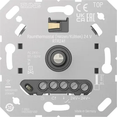 Zdjęcie produktu dla Jung RTR241 Termostat pokojowy 24 V (ogrzewanie/chłodzenie) (RTR241)
