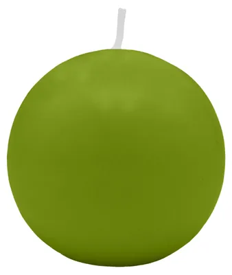 Produktbild von Kugelkerzen Limonegrün Ø 70 mm, 12 Stück