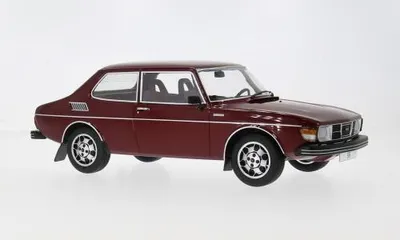 Zdjęcie produktu dla MCG 18441 Saab 99 EMS 1977 ciemnoczerwony 1:18