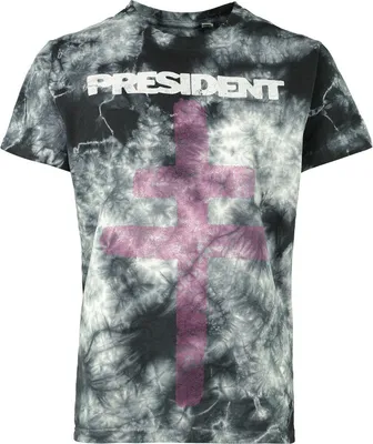 Produktbild von President T-Shirt Damen Cross Dye schwarz Band-Merch, Bands 100% Baumwolle M