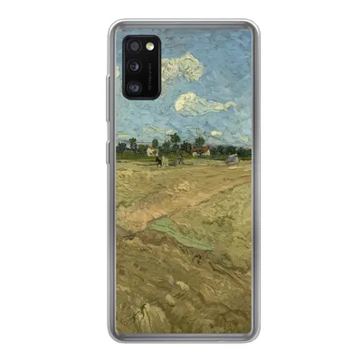 Produktbild von MuchoWow® Handyhülle Schutzhülle Hülle für Samsung Galaxy A41 Gepflügte Felder - Vincent van Gogh Silikon Softcase Handy Hülle - Mobiltelefon