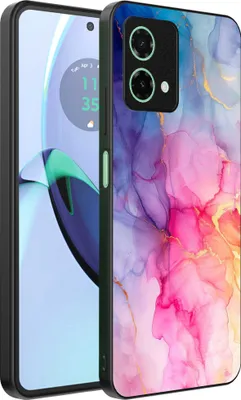 Obrázek produktu pro Vhodné pro Motorola Moto G84 Pouzdro na telefon s mramorovým potiskem - TPU zadní kryt pouzdra s mramorovým designem - Rainbow - Smartphonics