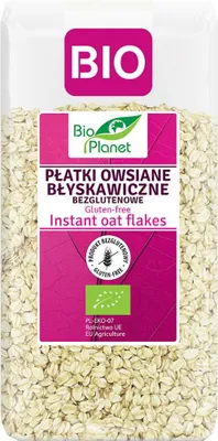 PŁATKI OWSIANE BŁYSKAWICZNE BEZGLUTENOWE BIO 300 g - BIO PLANET