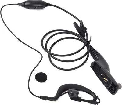 Produktbild von Sicherheitsheadset mit Mikrofon und PTT, radioförmig, kompatibel DP3400