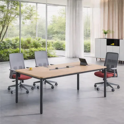 Immagine prodotto di Tavolo da riunione Designer Brauner. Eleganti tavoli da conferenza per l'ufficio, realizzati in legno