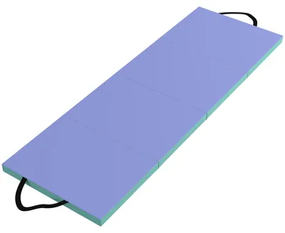 Produktbild von Trainingsmatte Faltbare Fitnessmatte Grün+Lila 180 x 60 x 5 cm