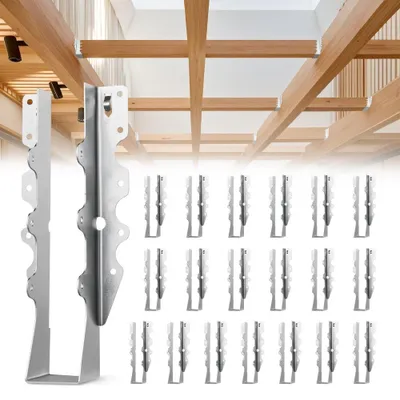 Immagine prodotto di Supporto per travi - 40x38x199 mm - Acciaio resistente alla corrosione - Per strutture in legno