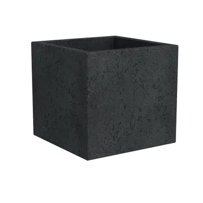 Produktbild von Scheurich 240/40 Pflanzgefäß C-Cube Stony Black - 38 cm x 38 cm x 33 cm; 55825