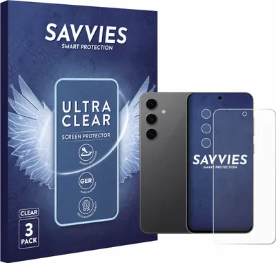 Produktbild von 6x Für Samsung Galaxy S24 FE (Display+Kamera) Schutzfolie Savvies Displayschutz Display Schutz Folie Klar Transparent