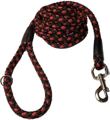 Image de Laisse pour chien Palkar 3 m x 14 mm noir-rouge