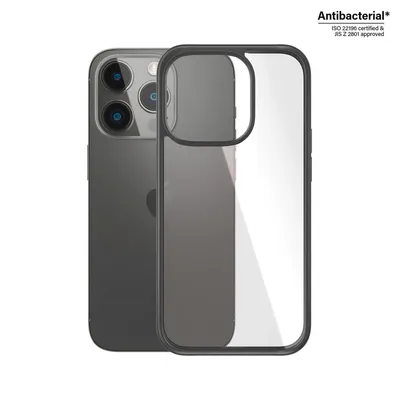 Obrázek produktu pro Panzerglass Clearcase Antibakteriální pouzdro pro Iphone 14 Pro - čiré a černé