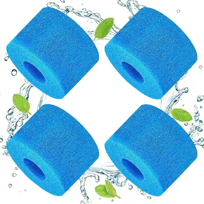 Productafbeelding van Zwembadfilterspons, 4 stuks, 10,8 x 7,3 cm, filterspons voor zwembaden