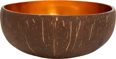 Produktbild von Kokosnussschale Müslischale Dekoschale gelb