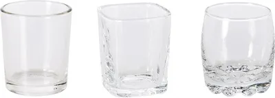 Produktbild von 3er Set Excellent Houseware Shotgläser, Glas, 5x6 cm, 80 ml, transparent