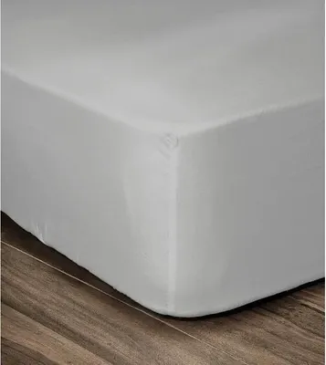 Obrázok produktu pre Napínacie prestieradlo 90x190x30 cm, svetlošedá, 100 % bavlna, 54 nití, jednolôžko, certifikát OEKO-TEX