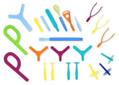 Image de Ark Therapeutics : Kit d'entraînement de motricité pour enfants - Bleu.
Un ensemble de thérapie complet comprenant un appareil Z-Vibe, de nombreux accessoires, des pinces et des blocs labiaux.