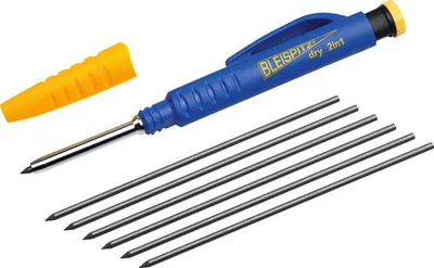 Produktbild von Druckbleistift & Tieflochmarker 2 in 1 Bleispitz inkl. 6 Graphit-Universalminen 2, Ø 8 mm