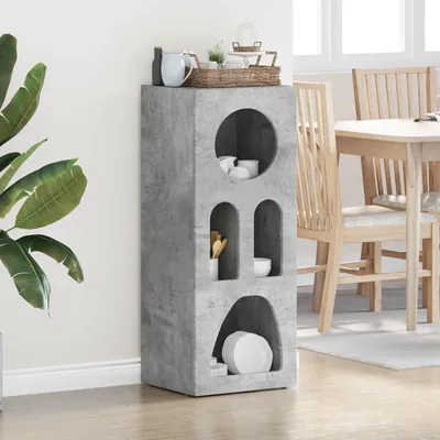 Produktbild von vidaXL Sideboard Beton Grau 40 x 35 x 100,5 cm Holzwerkstoff