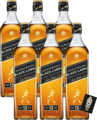 Produktbild von Johnnie Walker 6er-Set Black Label 6x0,7l (40% vol.) - [Enthält Sulfite]