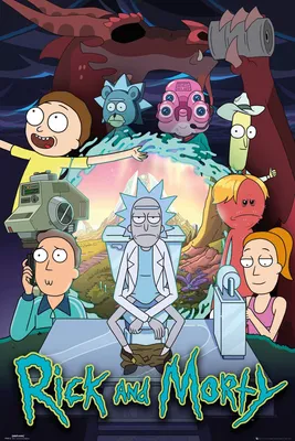 Produktbild von Rick and Morty - Season 4 - Poster Plakat Druck - Größe 61x91,5 cm