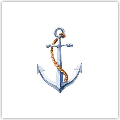 Produktbild von Poster - Poster ohne Rahmen - Anker Seil Segeln Meer - 30x30 cm - Wand Bild - Wanddeko - Wandbilder - Kunstposter - Wandposter - Bilder - Kunstdruck - Wanddekoration - Wandbild - P2XAC30x30-2851