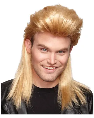 Produktbild von 80er Jahre Vokuhila Perücke blond für Bad Taste Mottoparty, Schlagerr Move & 80er Jahre Disco Partys
