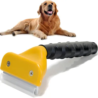 Obrázek produktu pro Trimovací kartáč pro psy a kočky XS - Černá/Žlutá - 7 cm KP40918
