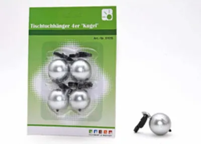 Obrázek produktu pro Věšák na ubrusy, koule po 4 kusech, těžký, Ø 3,3 cm