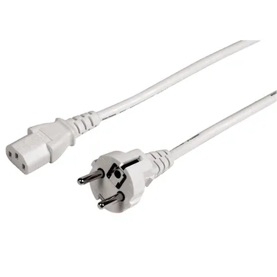 Produktbild von Hama Universal Mains Lead, 5 m, white, 5 m