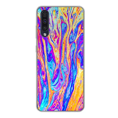 Produktbild von MuchoWow® Handyhülle Schutzhülle Hülle für Samsung Galaxy A50 Kunst - Farben - Psychedelisch Silikon Softcase Handy Hülle - Mobiltelefonhülle