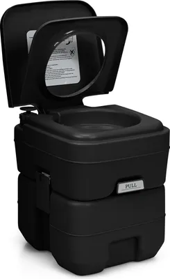 Produktbild von Tragbare Campingtoilette mit abnehmbaren 20-Liter- und 12-Liter-Tanks