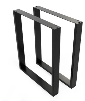 Produktbild von 1xPaar sossai Tischkufen in Schwarz 58x71cm TKW1