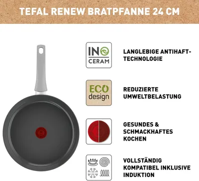 Image de Tefal poêle à frire C4270432 FP24 ML LOTUS CER RENEW FOR HIPP