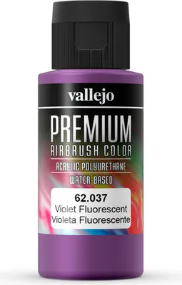 Premium Color Fluorescent Vallejo 62037 Violet Fluo 60ml Airbrush Acrylfarbe